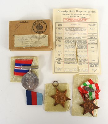Lot 26 - A WWII medal group awarded to F/L S.J Welton...