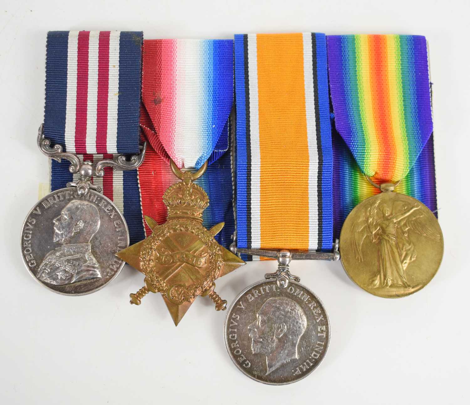 Lot 40 - A WWI medal group awarded to 2nd Lieut E.F...