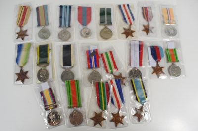 Lot 47 - A collection of WWII and later medals to...