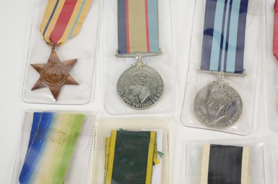 Lot 47 - A collection of WWII and later medals to...