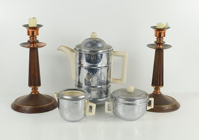 Lot 318 - A late Art Deco Heatmaster part coffee set,...