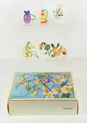 Lot 279 - A set of six vintage Goebel ceramic Christmas...