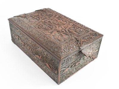 Lot 192 - A T&E of Paris copper chalice casket lined in...