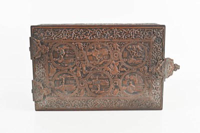 Lot 192 - A T&E of Paris copper chalice casket lined in...