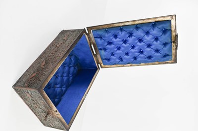 Lot 192 - A T&E of Paris copper chalice casket lined in...