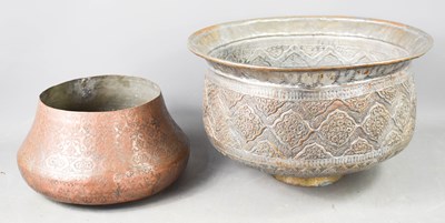 Lot 369 - Two Iranian/Middle Eastern antique silvered...