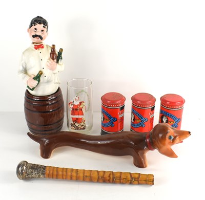 Lot 179 - A vintage musical bartender decanter together...