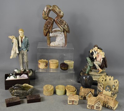 Lot 282 - Two Capodimonte figurines, signed and dated,...