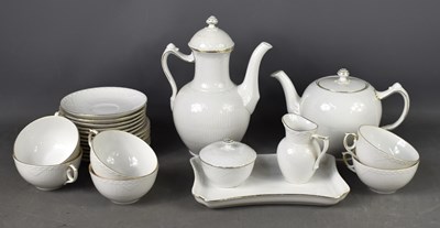 Lot 306 - A Royal Copenhagen tea set, comprising six...