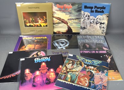 Lot 12 - Deep Purple: a group of vintage vinyl albums,...