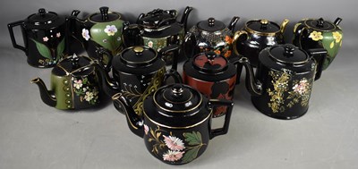 Lot 336 - A large collection of Jackfield pottery...