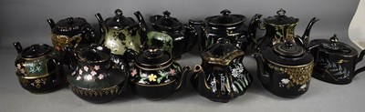 Lot 337 - A large collection of Jackfield pottery...