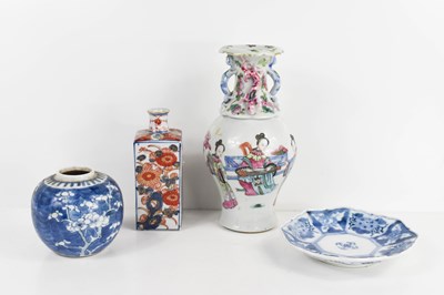 Lot 82 - A selection of Asian ceramics to include...