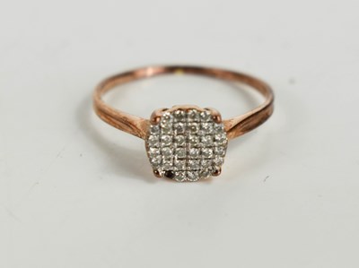 Lot 242 - A Kallati 9ct rose gold and diamond cluster...