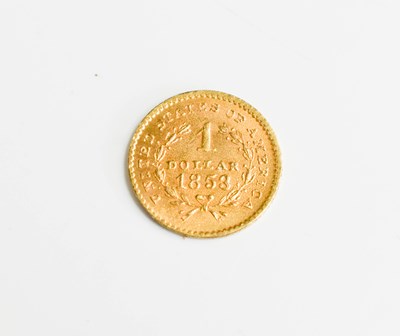Lot 67 - A USA gold dollar dated 1853.