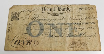 Lot 209 - A 19th century Samuel Watts Yeovil Bank one...