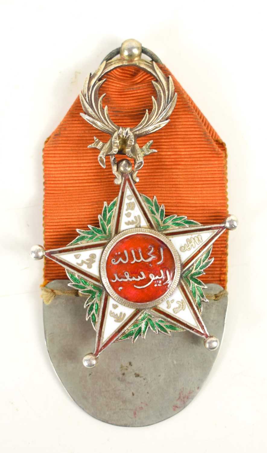 Lot 16 - An Order of Ouissam Alaouite Knights Cross medal.