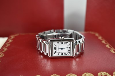 Lot 56 - A Cartier Tank Must wristwatch in stainless...