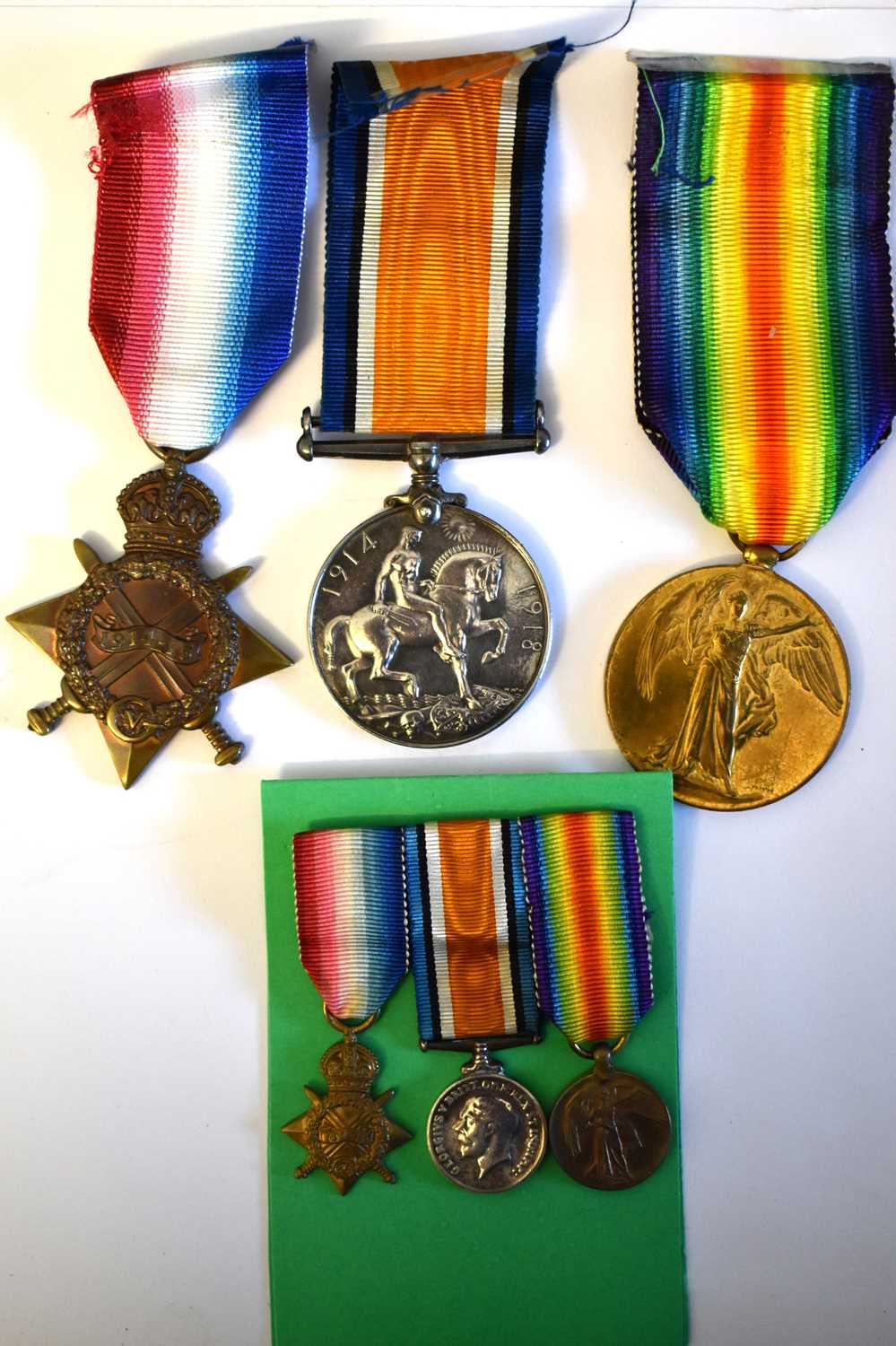Lot 32 - A WWI medal group awarded to Driver Guild F...