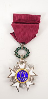 Lot 4 - A Begian Order of the Crown Knights Cross medal.