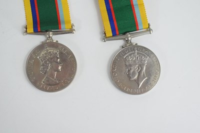 Lot 6 - Two Cadet Forces medals, one issued to Lt J.W...