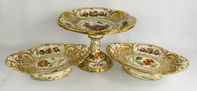 Lot 159 - A Victorian Davenport comport 20cm high, and...