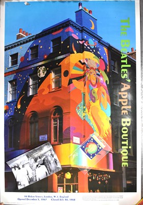 Lot 5a - Beatles Memorabilia: An Apple Boutique Poster...