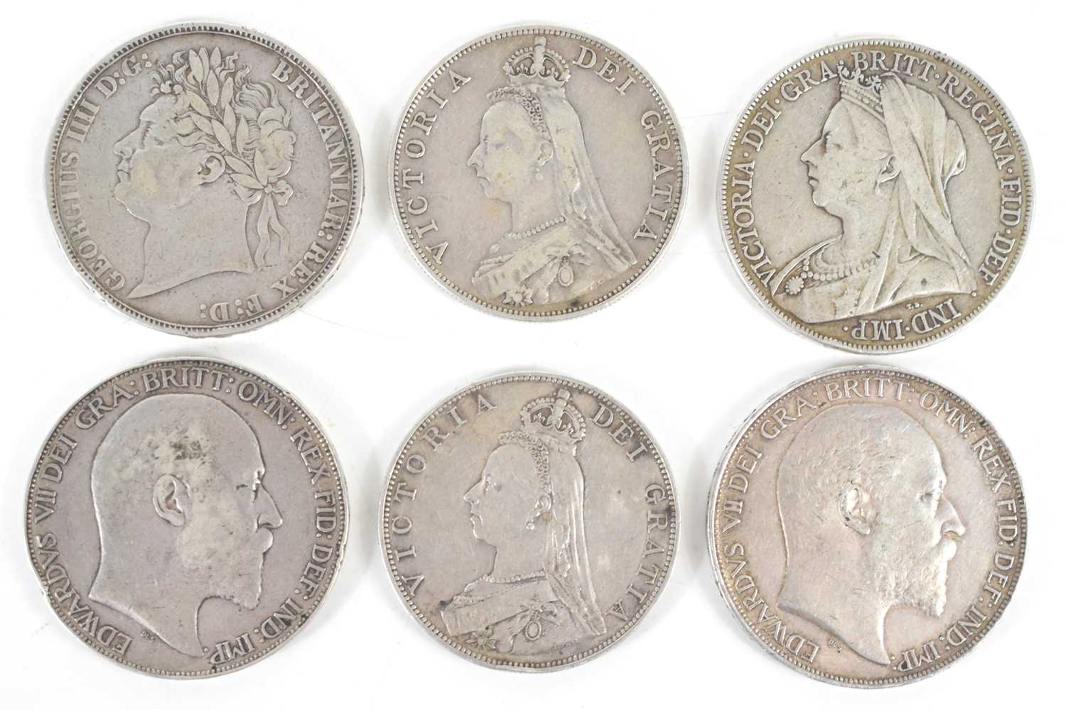 Lot 79 - A group of silver coins to include Edward VII...