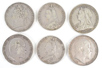 Lot 79 - A group of silver coins to include Edward VII...