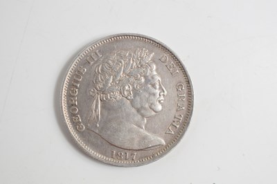 Lot 80 - Two George III silver half crowns, dated 1817...