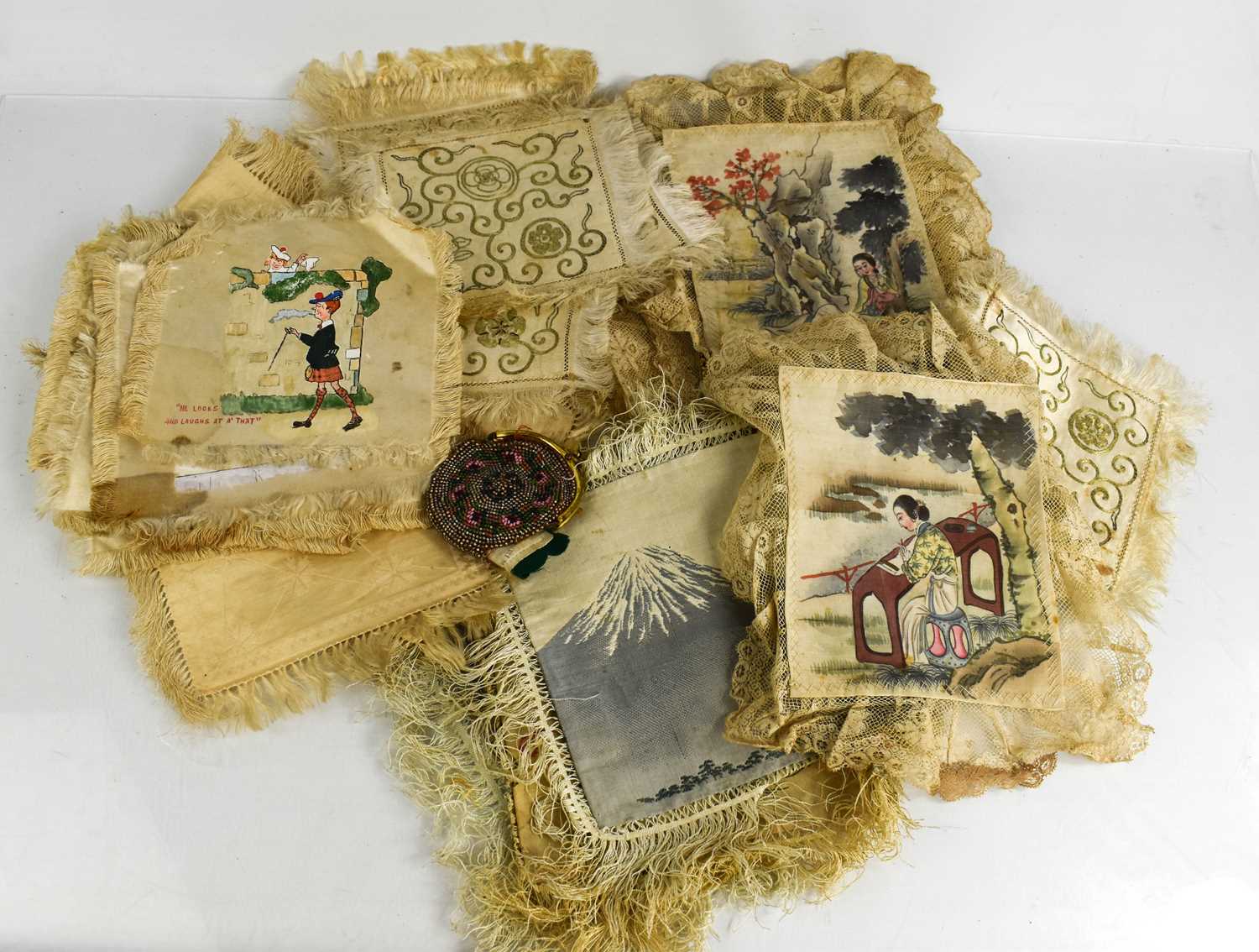 Lot 354 - A quantity of antique Chinese hand painted...