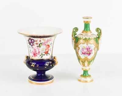 Lot 177 - A Royal Worcester vase by E Phillips, pink...