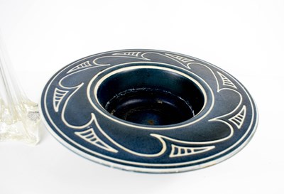 Lot 23 - A Langley Pottery bowl, in dark blue and white,...