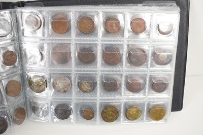 Lot 70 - Two albums of GB and worldwide coinage to...