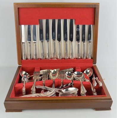 Lot 232 - A canteen of silver plated cutlery, for eight...