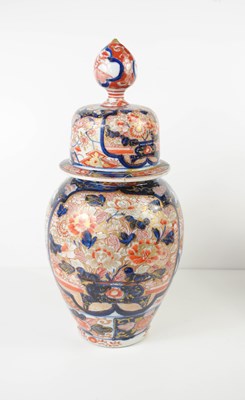 Lot 180 - A 19th century Imari baluster vase and cover,...