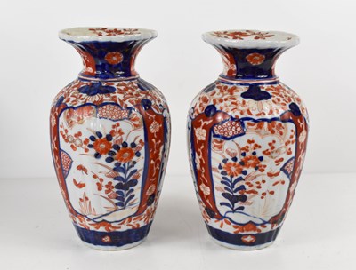 Lot 181 - A pair of late 19th century Imari pattern...