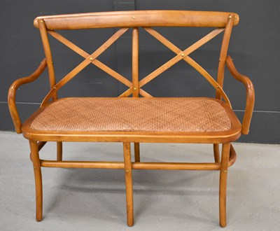 Lot 162 - A vintage bentwood settee