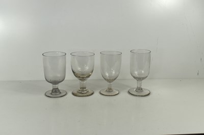 Lot 162 - A group of four similar 19th century rummer...