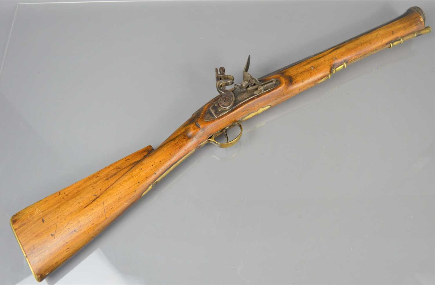 Lot 470 - A part 19th century Blunderbuss the barrell...