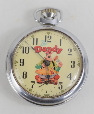 Lot 193 - The Dandy "Desparate Dan" chrome pocket watch
