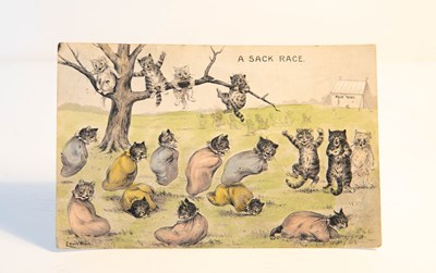 Lot 396 - A Louis Wain hand coloured and embossed...