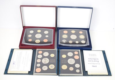 Lot 358 - A group of four Royal Mint proof coin sets for...