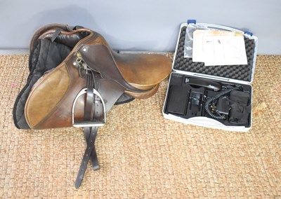 Lot 316 - A Lovatt and Ricketts leather horse saddle...