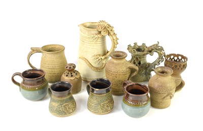 Lot 64 - John Brooke Steel: A group of studio pottery...
