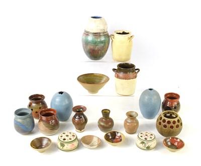 Lot 30 - A collection of Studio Art pottery to include...