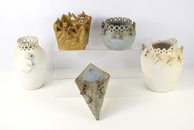 Lot 33 - Janet Gough: A group of studio pottery ware to...