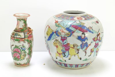 Lot 48 - A 20th century Chinese ginger jar decorated...