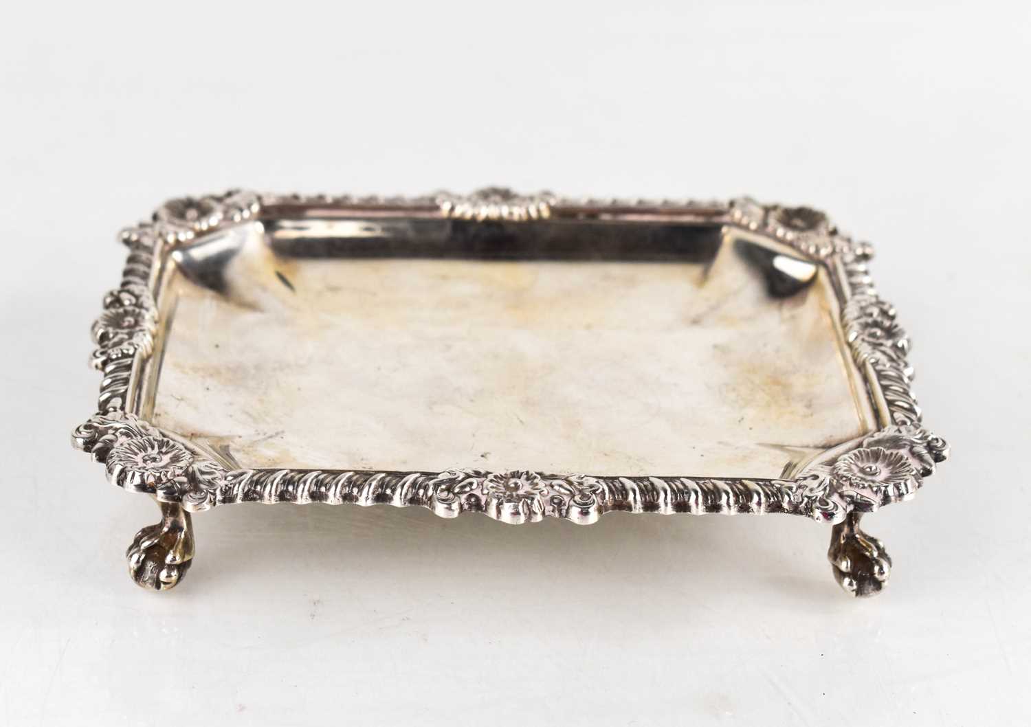 Lot 308 - An Asprey silver dish with gadrooned rim and...