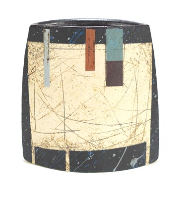 Lot 2 - Bernard Irwin (b.1953-): A studio pottery vase...